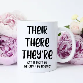 There Their They're Coffee Mug