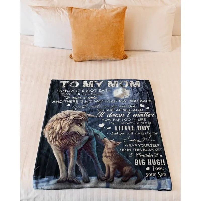 To My Mom - From Son  - A371 - Premium Blanket