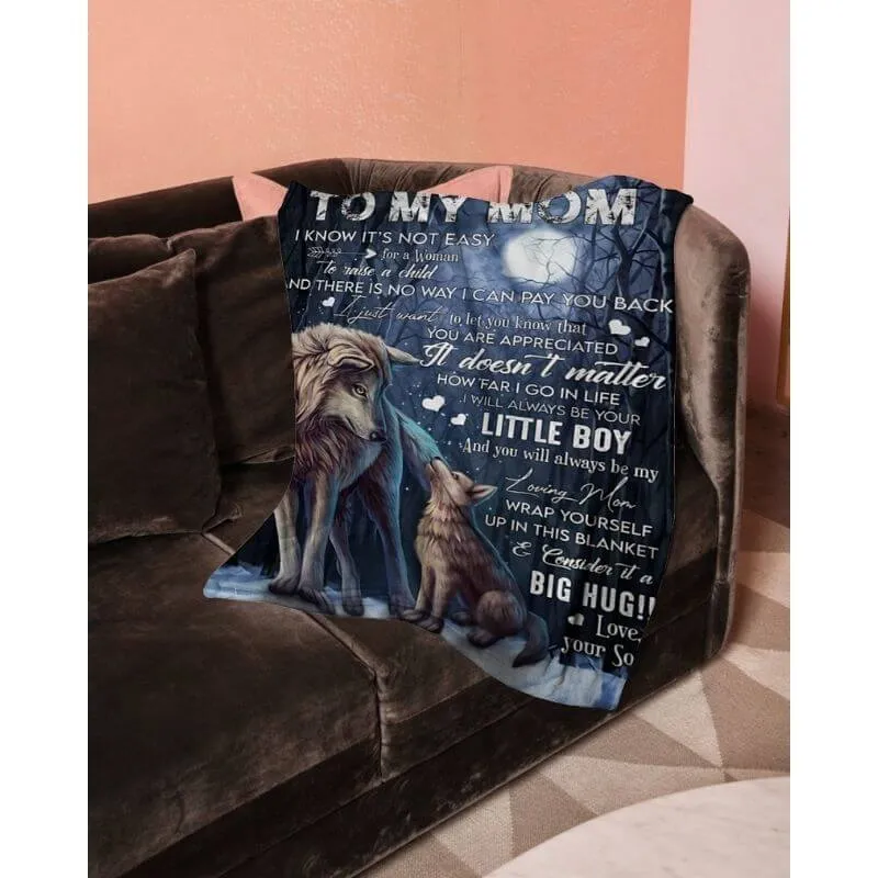 To My Mom - From Son  - A371 - Premium Blanket