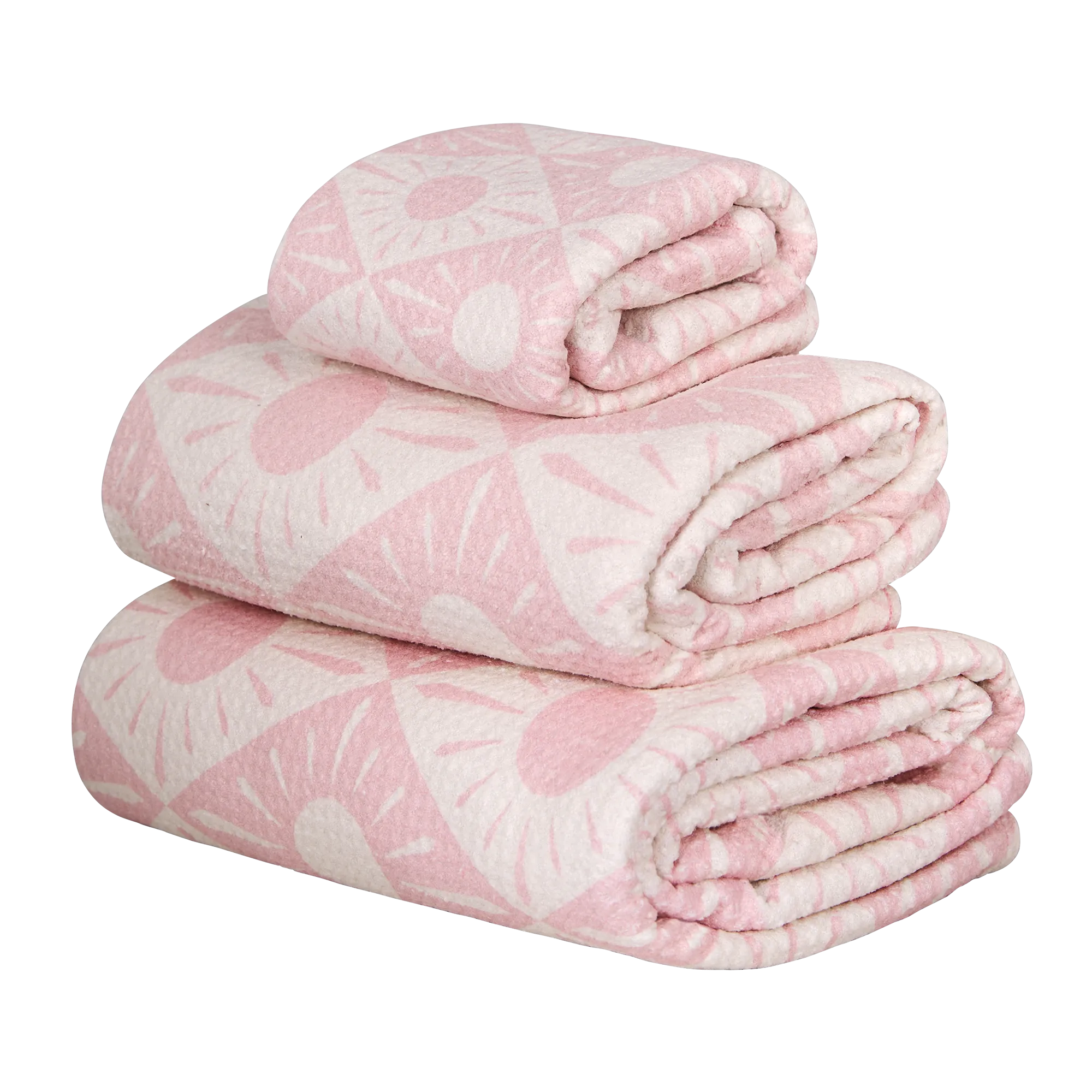 Towel Set - Diamond Pink