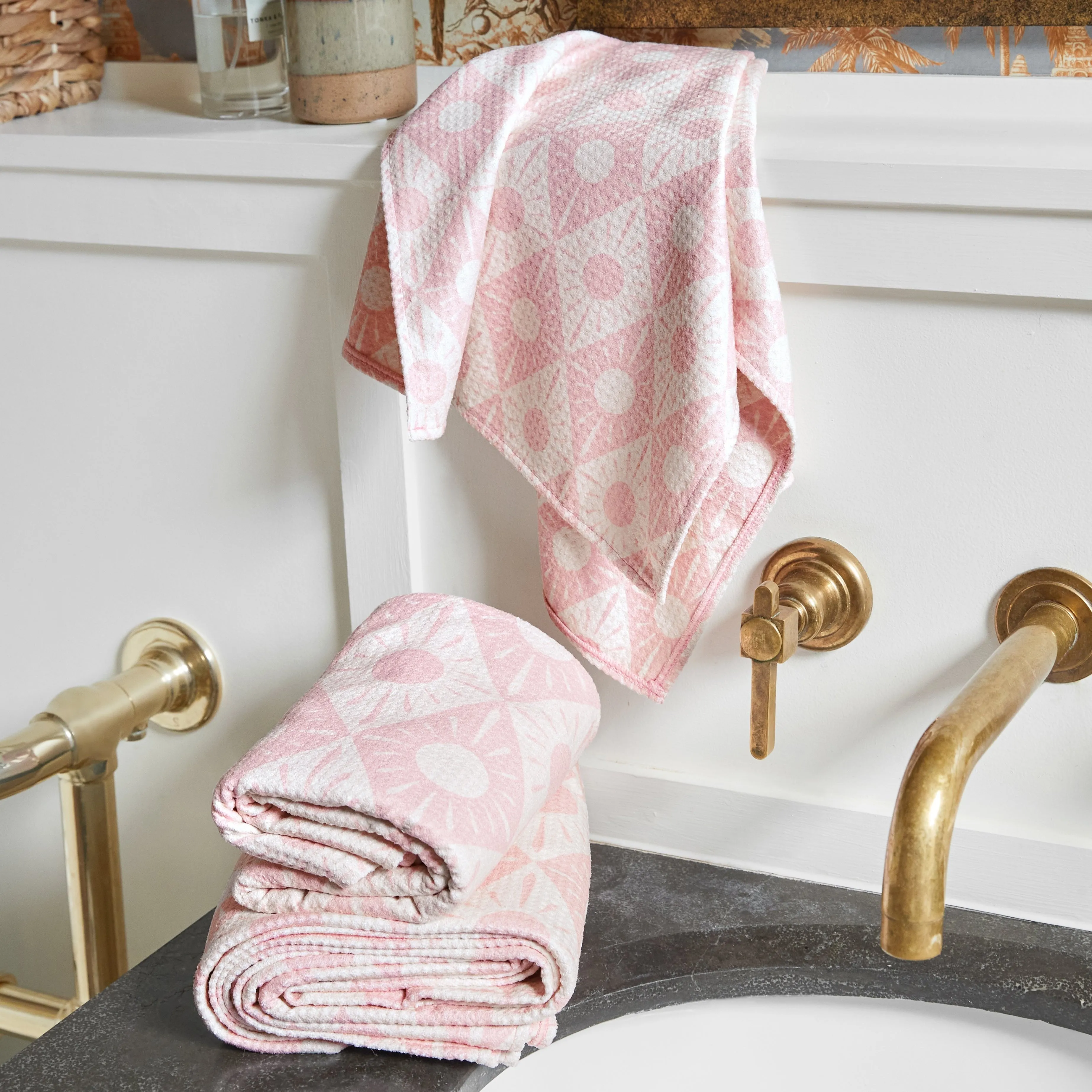 Towel Set - Diamond Pink