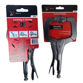 TPLS14SP XTRweld 14 in Pliers, C, Locking, S-Pad, Steel Black Nickel Chrome