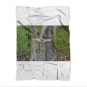 Tree Stump Sublimation Throw Blanket