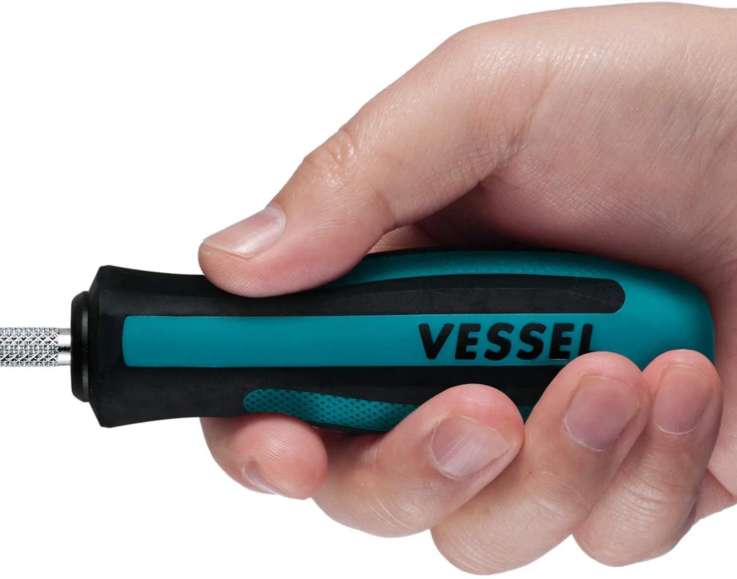 Vessel 900 S5.5 75 Slotted 5.5mm (7/32') x 3" Blade (O.A.L. 7") Magnetic Megadora Flat Blade Screwdriver