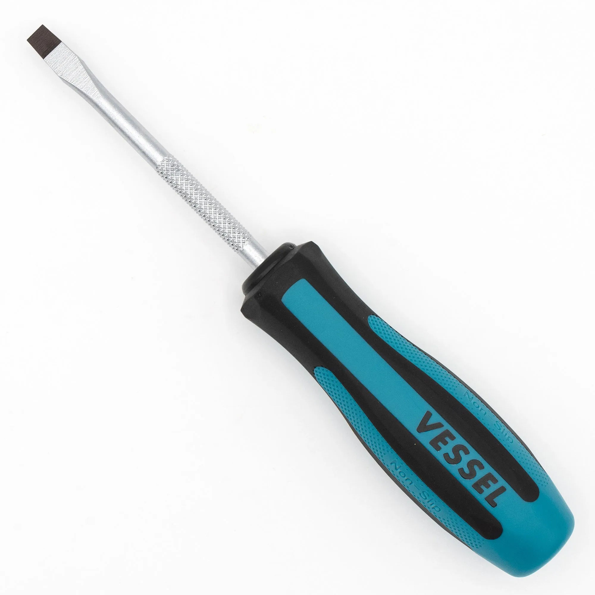 Vessel 900 S5.5 75 Slotted 5.5mm (7/32') x 3" Blade (O.A.L. 7") Magnetic Megadora Flat Blade Screwdriver