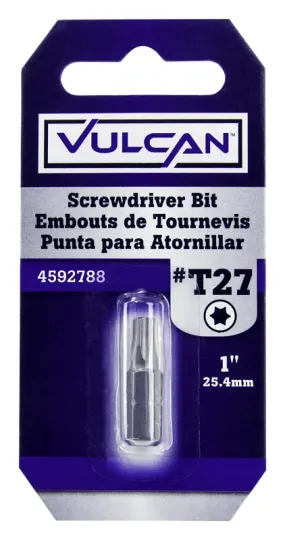 Vulcan 307671OR Screwdriver Bit, Hex Shank, S2 Chrome Molybdenum Steel :CD: QUANTITY: 1