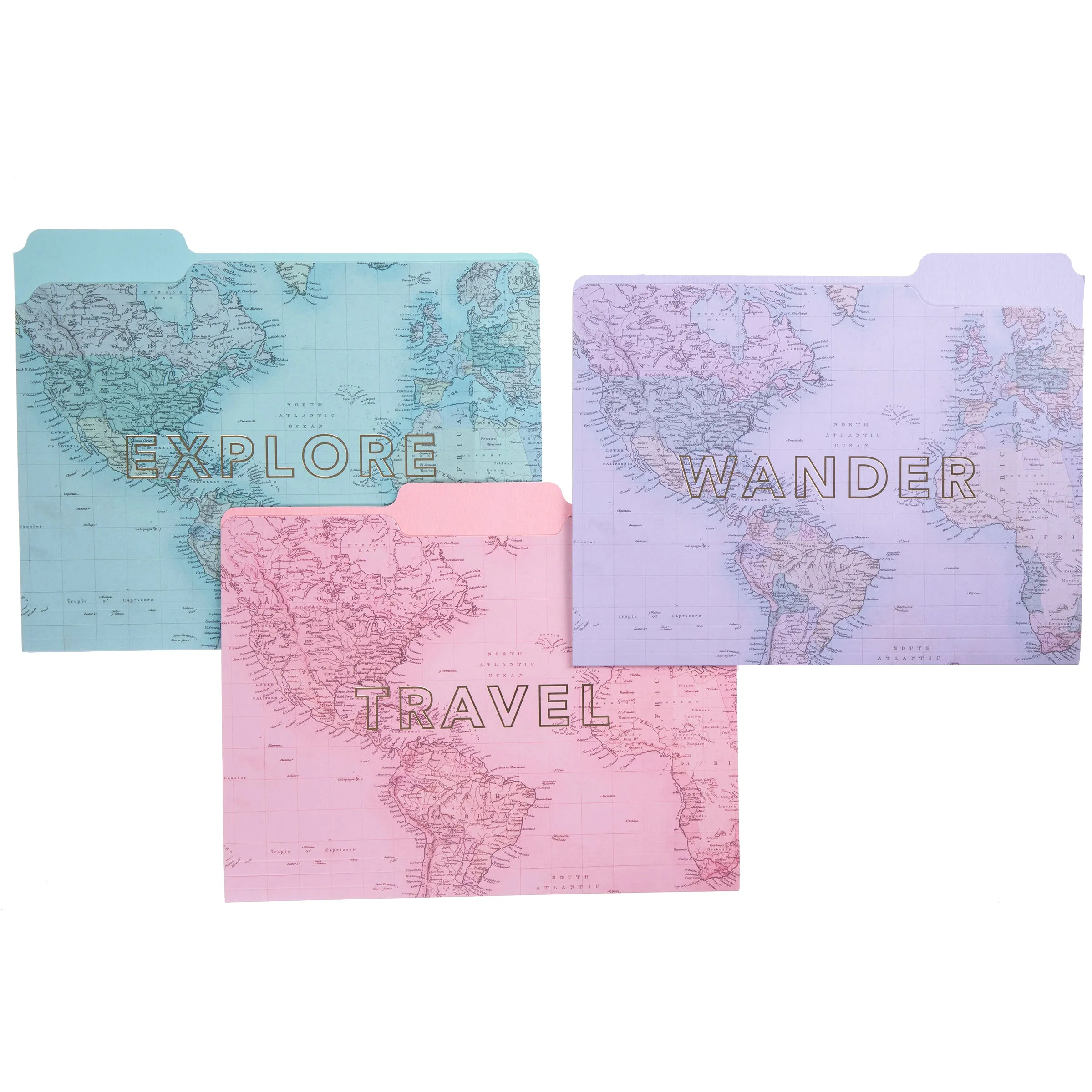 Wanderlust File Folder Set