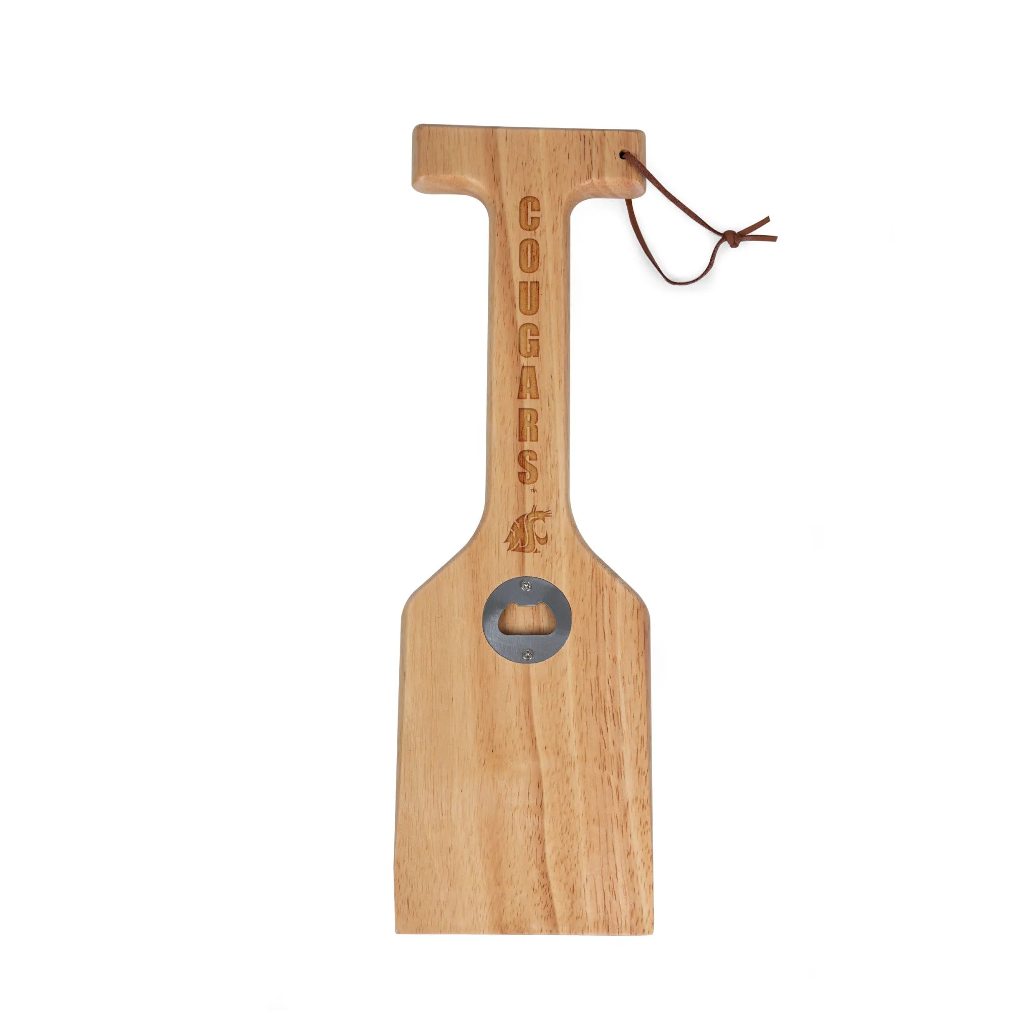 Washington State Cougars - Hardwood BBQ Grill Scraper with Bottle Opener