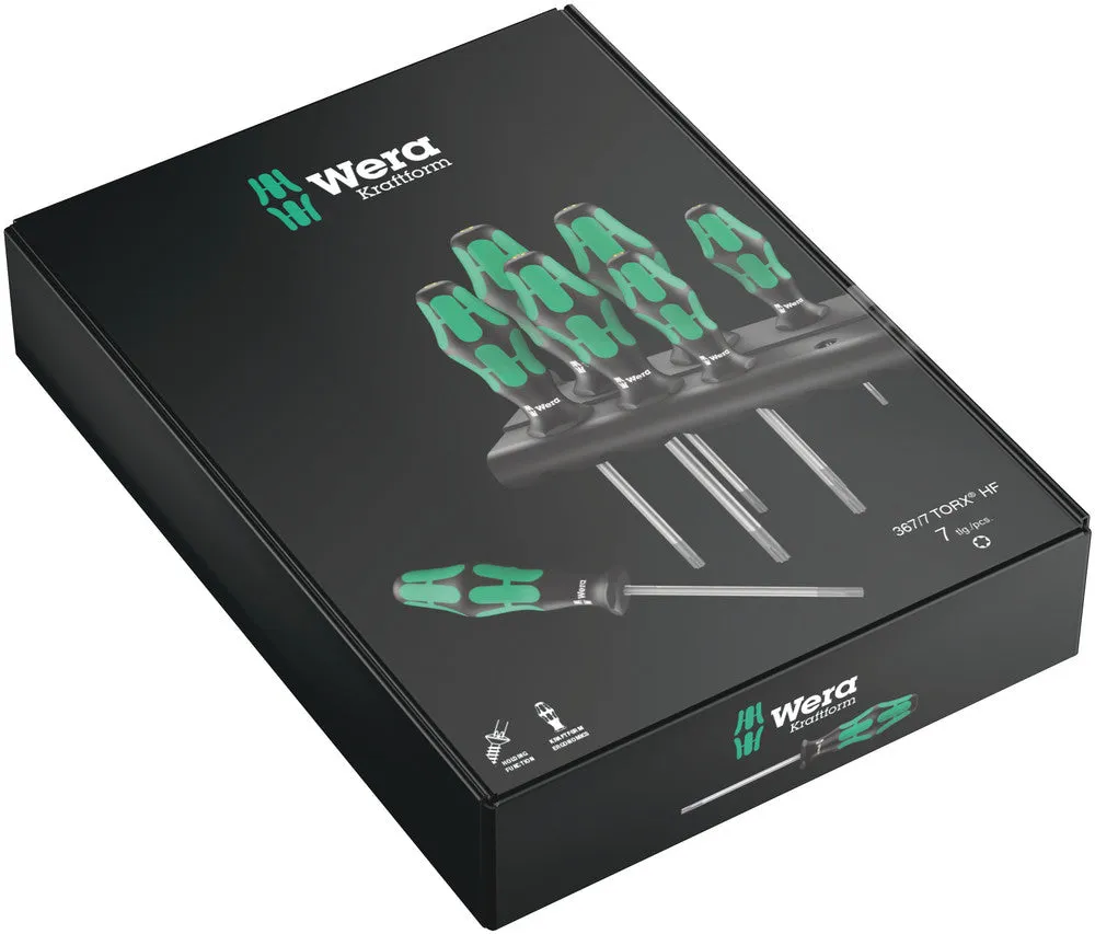 Wera 223161 7pc 367/7 TORX¨ Kraftform Plus Holding Function Screwdriver Set