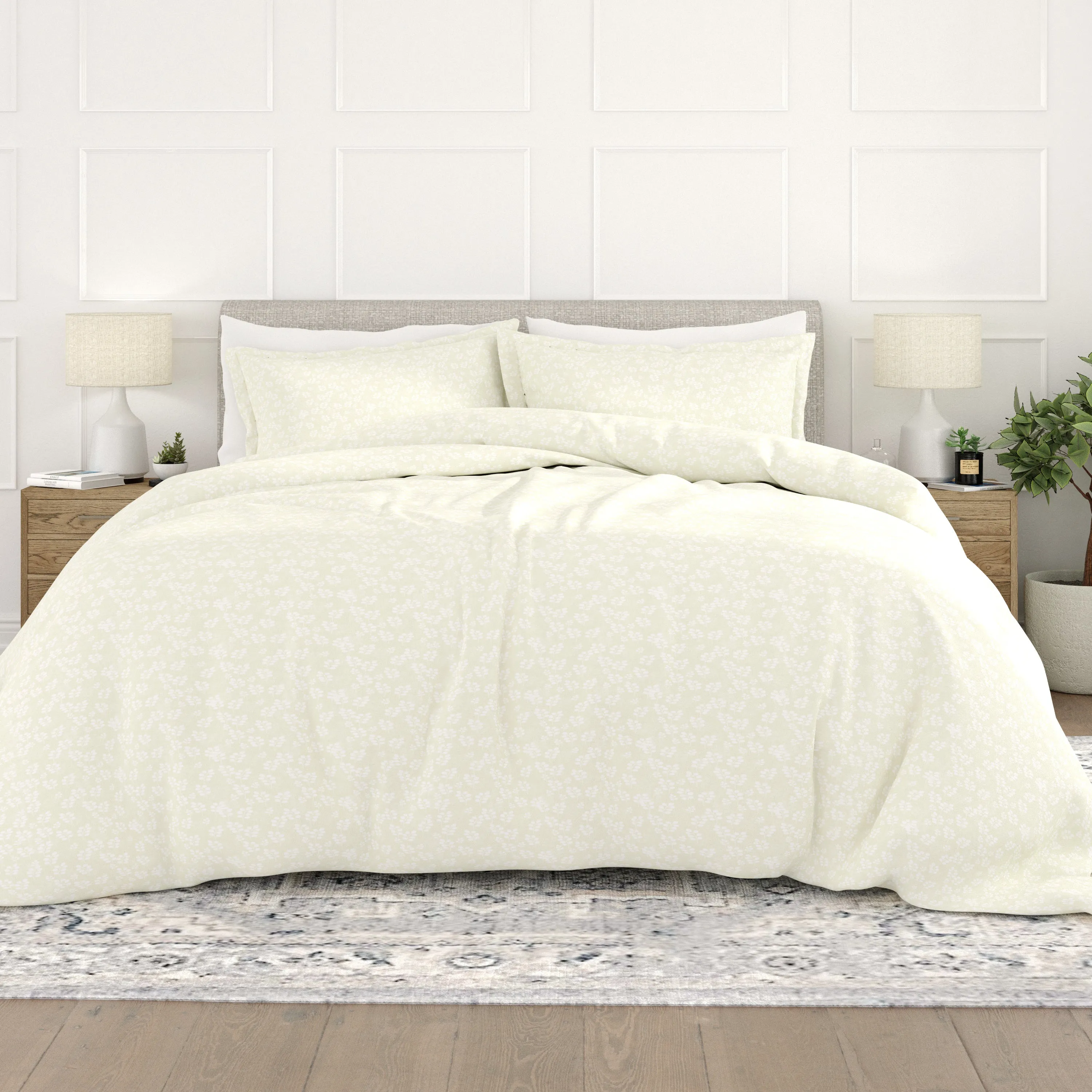 Wheatfield Pattern 3-Piece Duvet Cover Set