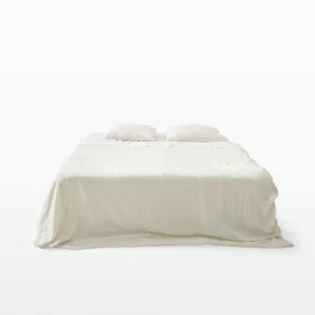 White Linen Bedding Set (4 pcs)