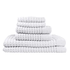 White Towel Set in Gift Bag, Modern Style