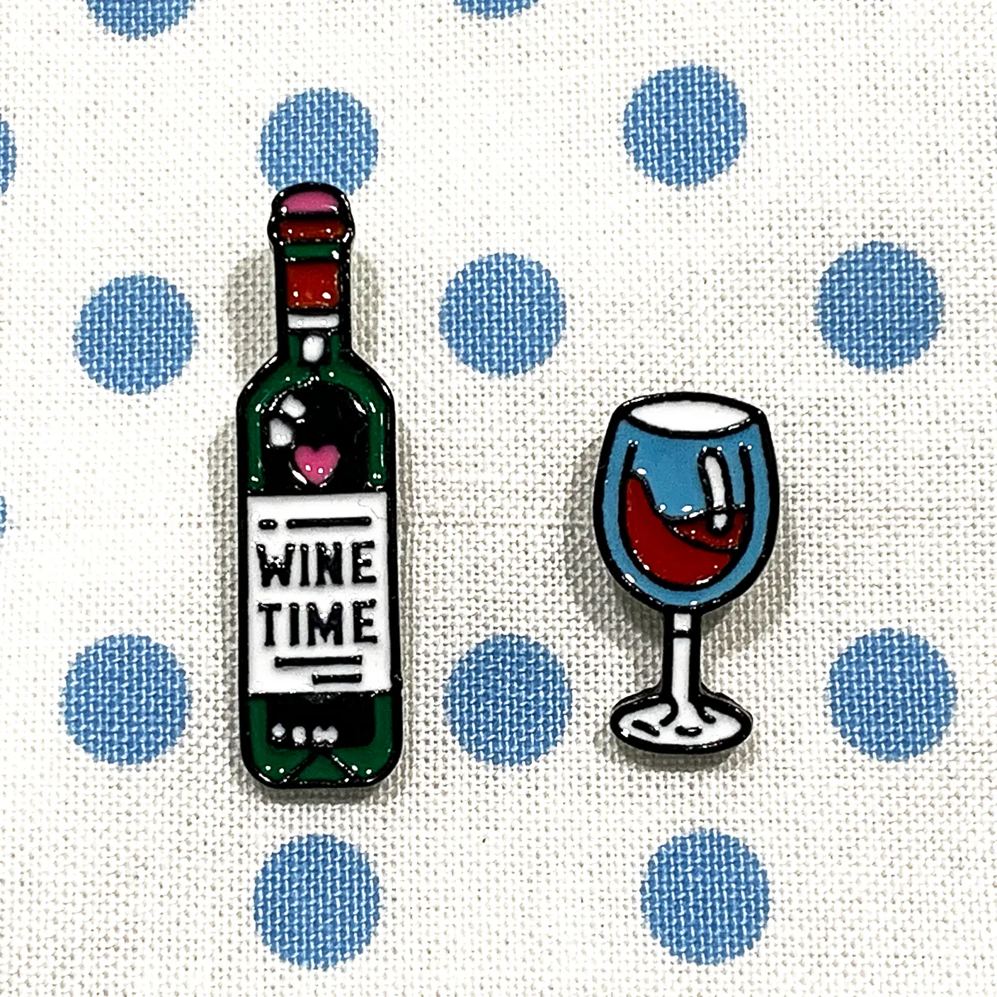 Wine Time Enamel Pin | Gift for Wine Lover