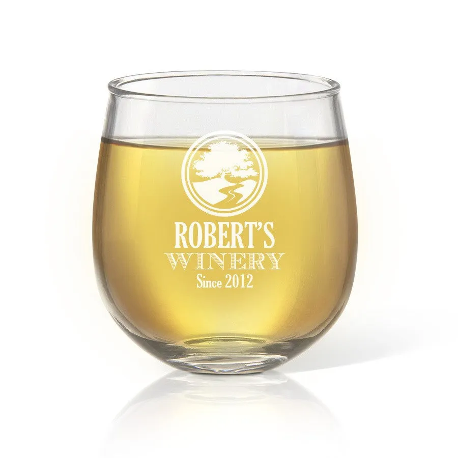 Winery Stemless Wine Glass