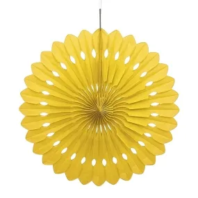 Yellow Decorative Fan 40cm